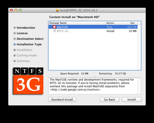 Как добавить полноценную поддержку файловой системы NTFS в OS X